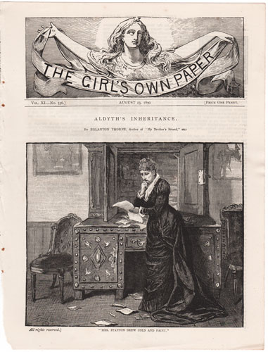 Original antique engraving from The Girl's Own Paper 1888-1890